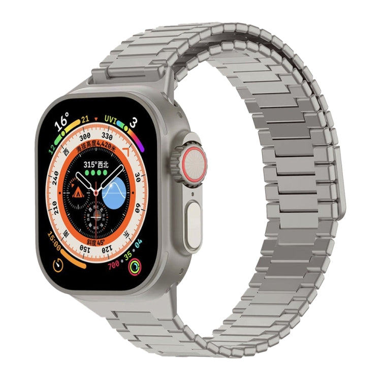 竹マグネティックステンレススチールメタルウォッチストラップ、Apple Watch SE 2023 44mm用、Apple Watch SE 2023 40mm用、Apple Watch Ultra 2 49mm用、Apple Watch Series 9 45mm用、Apple Watch Series 9 41mm用、Apple Watch Ultra 49mm用