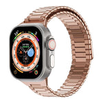 竹マグネティックステンレススチールメタルウォッチストラップ、Apple Watch SE 2023 44mm用、Apple Watch SE 2023 40mm用、Apple Watch Ultra 2 49mm用、Apple Watch Series 9 45mm用、Apple Watch Series 9 41mm用、Apple Watch Ultra 49mm用