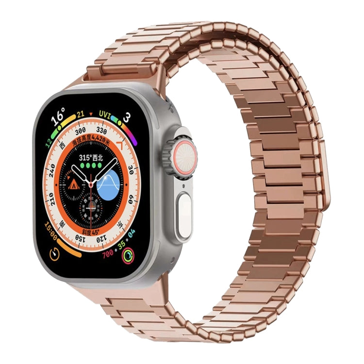 竹マグネティックステンレススチールメタルウォッチストラップ、Apple Watch SE 2023 44mm用、Apple Watch SE 2023 40mm用、Apple Watch Ultra 2 49mm用、Apple Watch Series 9 45mm用、Apple Watch Series 9 41mm用、Apple Watch Ultra 49mm用