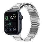 Bamboo Magnetic Stainless Steel Metal Watch Strap, For Apple Watch Series 8 41mm, For Apple Watch Series 8 45mm, For Apple Watch SE 2022 40mm, For Apple Watch SE 2022 44mm, For Apple Watch Series 7 41mm, For Apple Watch Series 7 45mm