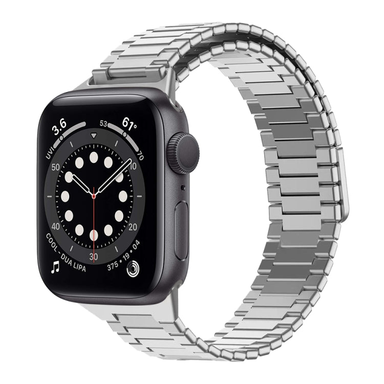 竹マグネティックステンレススチールメタルウォッチストラップ、Apple Watch Series 6 40mm用、Apple Watch Series 6 44mm用、Apple Watch Series 5 44mm用、Apple Watch Series 5 40mm用、Apple Watch Series 4 44mm用、Apple Watch Series 4 40mm用