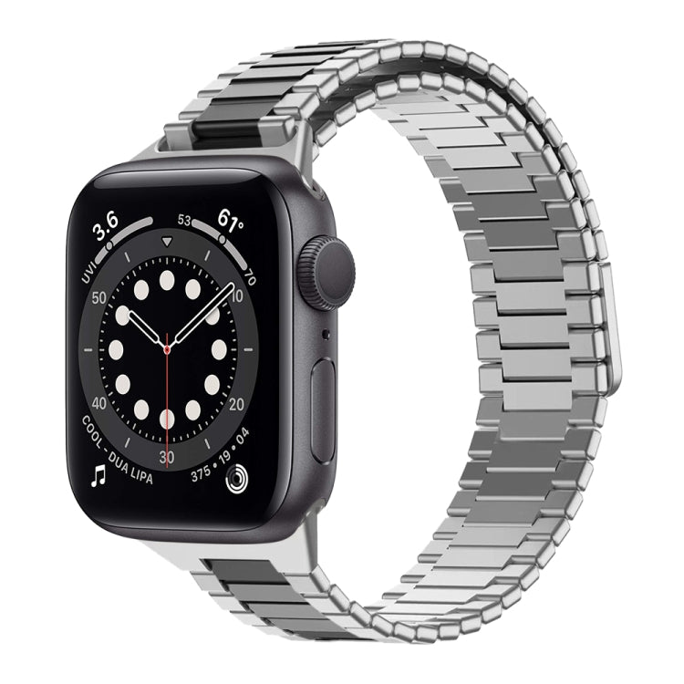 竹マグネティックステンレススチールメタルウォッチストラップ、Apple Watch Series 6 40mm用、Apple Watch Series 6 44mm用、Apple Watch Series 5 44mm用、Apple Watch Series 5 40mm用、Apple Watch Series 4 44mm用、Apple Watch Series 4 40mm用