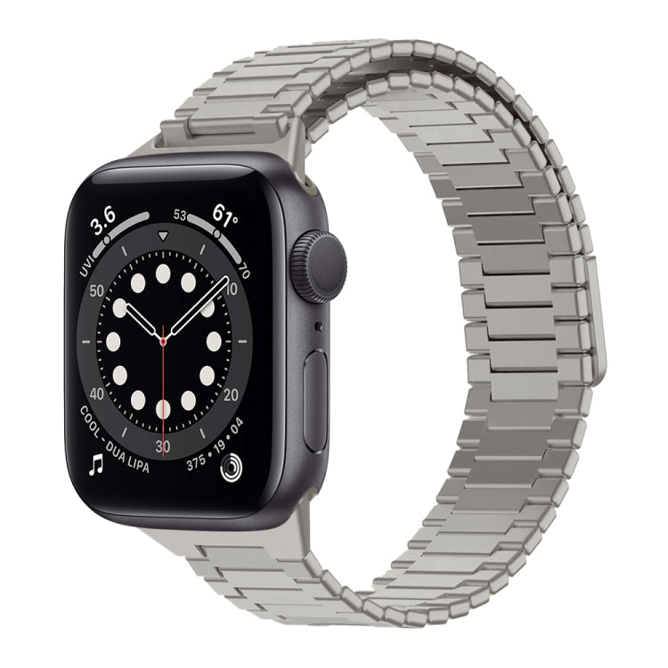 竹マグネティックステンレススチールメタルウォッチストラップ、Apple Watch Series 6 40mm用、Apple Watch Series 6 44mm用、Apple Watch Series 5 44mm用、Apple Watch Series 5 40mm用、Apple Watch Series 4 44mm用、Apple Watch Series 4 40mm用