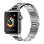 竹製マグネットステンレススチールメタルウォッチストラップ、Apple Watch Series 3 38mm用、Apple Watch Series 3 42mm用