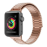 竹製マグネットステンレススチールメタルウォッチストラップ、Apple Watch Series 3 38mm用、Apple Watch Series 3 42mm用