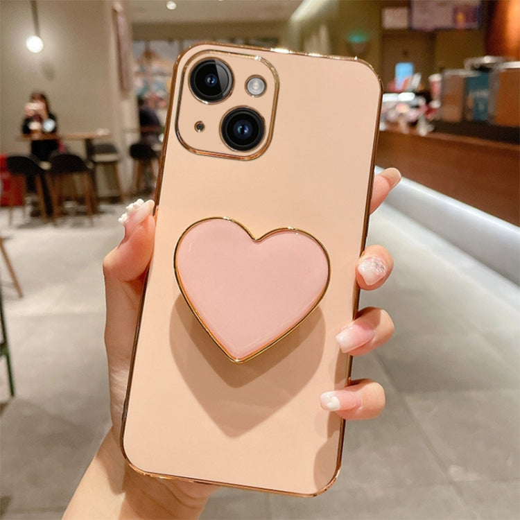 電気めっきラブハートホルダー TPU iPhoneケース、iPhone 14 Pro Max 用、iPhone SE 2022 / 2020 / 7 / 8 用、iPhone 13 Pro Max 用、iPhone 13 Pro 用、iPhone 13 用、iPhone 13 mini 用、iPhone 12 用、iPhone 12 Pro Max 用