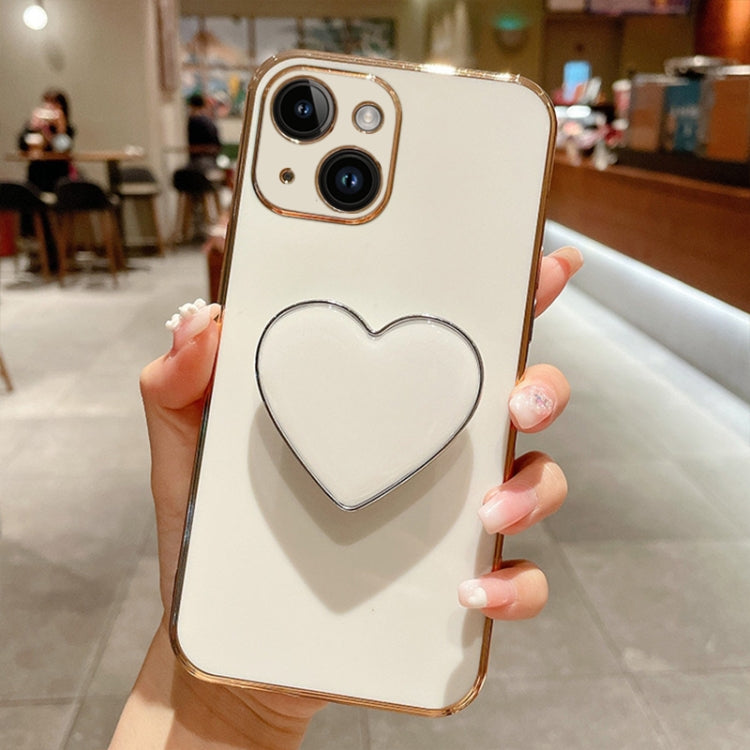 電気めっきラブハートホルダー TPU iPhoneケース、iPhone 14 Pro Max 用、iPhone SE 2022 / 2020 / 7 / 8 用、iPhone 13 Pro Max 用、iPhone 13 Pro 用、iPhone 13 用、iPhone 13 mini 用、iPhone 12 用、iPhone 12 Pro Max 用