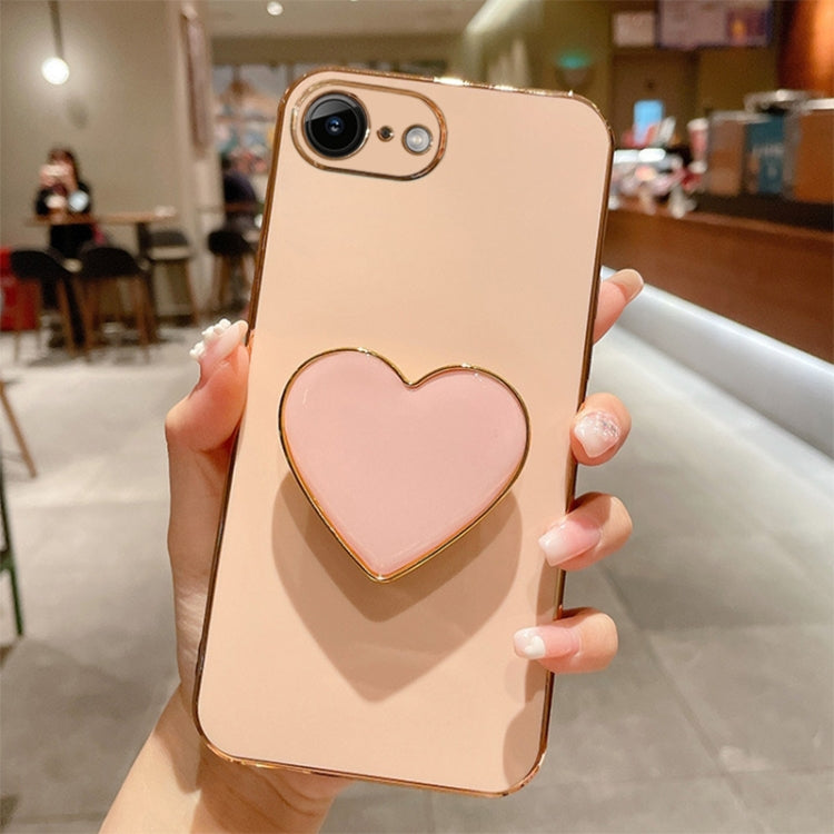 電気めっきラブハートホルダー TPU iPhoneケース、iPhone 14 Pro Max 用、iPhone SE 2022 / 2020 / 7 / 8 用、iPhone 13 Pro Max 用、iPhone 13 Pro 用、iPhone 13 用、iPhone 13 mini 用、iPhone 12 用、iPhone 12 Pro Max 用