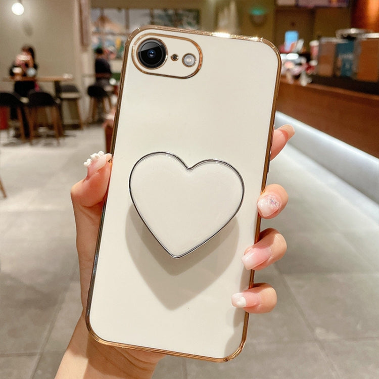 電気めっきラブハートホルダー TPU iPhoneケース、iPhone 14 Pro Max 用、iPhone SE 2022 / 2020 / 7 / 8 用、iPhone 13 Pro Max 用、iPhone 13 Pro 用、iPhone 13 用、iPhone 13 mini 用、iPhone 12 用、iPhone 12 Pro Max 用