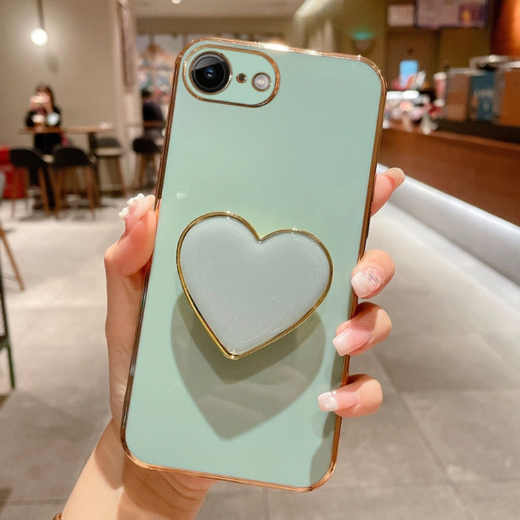 電気めっきラブハートホルダー TPU iPhoneケース、iPhone 14 Pro Max 用、iPhone SE 2022 / 2020 / 7 / 8 用、iPhone 13 Pro Max 用、iPhone 13 Pro 用、iPhone 13 用、iPhone 13 mini 用、iPhone 12 用、iPhone 12 Pro Max 用