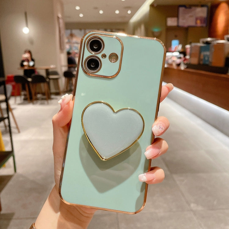 電気めっきラブハートホルダー TPU iPhoneケース、iPhone 17e / 16e 用、iPhone 17 Pro Max 用、iPhone 17 Pro 用、iPhone 17 用、iPhone Air 用、iPhone 16 Pro Max 用、iPhone 16 Pro 用、iPhone 16 Plus 用