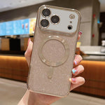 グリッター電気めっき MagSafe TPU iPhoneケース、iPhone 17e / 16e 用、iPhone 17 Pro Max 用、iPhone 17 Pro 用、iPhone 17 用、iPhone Air 用、iPhone 16 Pro Max 用