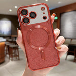 グリッター電気めっき MagSafe TPU iPhoneケース、iPhone 17e / 16e 用、iPhone 17 Pro Max 用、iPhone 17 Pro 用、iPhone 17 用、iPhone Air 用、iPhone 16 Pro Max 用