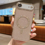 グリッター電気めっき MagSafe TPU iPhoneケース、iPhone 17e / 16e 用、iPhone 17 Pro Max 用、iPhone 17 Pro 用、iPhone 17 用、iPhone Air 用、iPhone 16 Pro Max 用