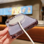 グリッター電気めっきMagSafe TPUスマホケース、iPhone 16 Pro用、iPhone 16 Plus用、iPhone 16用、iPhone 15 Pro Max用、iPhone 15 Pro用、iPhone 15 Plus用
