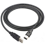 JUNSUNMAY ファイアワイヤー IEEE 1394 6ピンオスからUSB 2.0オスアダプター変換ケーブルコード、1.8m、3m、4.5m