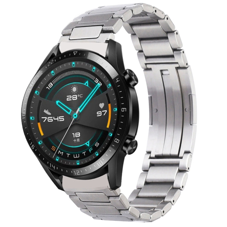 H-Shaped Folding Buckle Stainless Steel Metal Watch Band, For Huawei Watch GT4 46mm, For Huawei Watch 4 / 4 Pro, For Huawei Watch Ultimate / Buds, For Huawei Watch GT3 SE, For Huaei Watch 3 Pro New, For Huawei Watch GT3 Pro 46mm / Watch GT3 46mm       ...