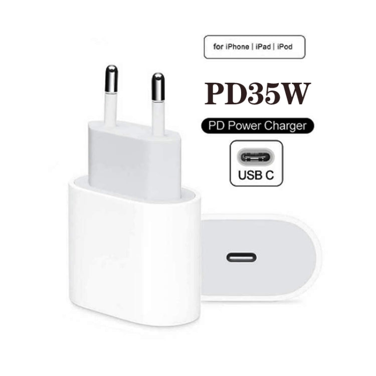 PD35W USB-C / Type-C ポートチャージャー iPhone / iPad シリーズ用、EUプラグ、EUプラグ