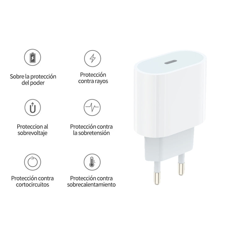 PD35W USB-C / Type-C ポートチャージャー iPhone / iPad シリーズ用、EUプラグ、EUプラグ