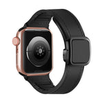 折りたたみマグネティックスクエアバックルPUシリコンウォッチバンド、Apple Watch Series 4 44mm用、Apple Watch Series 4 40mm用、Apple Watch Series 3 38mm用、Apple Watch Series 3 42mm用