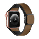 折りたたみマグネティックスクエアバックルPUシリコンウォッチバンド、Apple Watch Series 4 44mm用、Apple Watch Series 4 40mm用、Apple Watch Series 3 38mm用、Apple Watch Series 3 42mm用