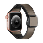 折りたたみマグネティックスクエアバックルPUシリコンウォッチバンド、Apple Watch Series 4 44mm用、Apple Watch Series 4 40mm用、Apple Watch Series 3 38mm用、Apple Watch Series 3 42mm用