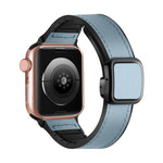 折りたたみマグネティックスクエアバックルPUシリコンウォッチバンド、Apple Watch Series 4 44mm用、Apple Watch Series 4 40mm用、Apple Watch Series 3 38mm用、Apple Watch Series 3 42mm用
