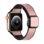 折りたたみマグネティックスクエアバックルPUシリコンウォッチバンド、Apple Watch Series 4 44mm用、Apple Watch Series 4 40mm用、Apple Watch Series 3 38mm用、Apple Watch Series 3 42mm用