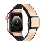 折りたたみマグネティックスクエアバックルPUシリコンウォッチバンド、Apple Watch Series 4 44mm用、Apple Watch Series 4 40mm用、Apple Watch Series 3 38mm用、Apple Watch Series 3 42mm用