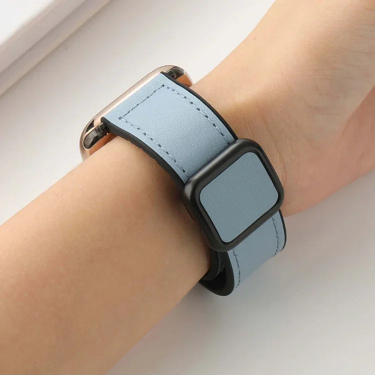 折りたたみマグネティックスクエアバックルPUシリコンウォッチバンド、Apple Watch Series 4 44mm用、Apple Watch Series 4 40mm用、Apple Watch Series 3 38mm用、Apple Watch Series 3 42mm用