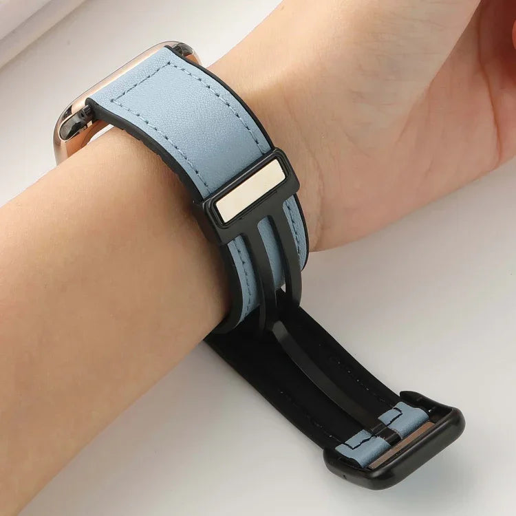 折りたたみマグネティックスクエアバックルPUシリコンウォッチバンド、Apple Watch Series 4 44mm用、Apple Watch Series 4 40mm用、Apple Watch Series 3 38mm用、Apple Watch Series 3 42mm用