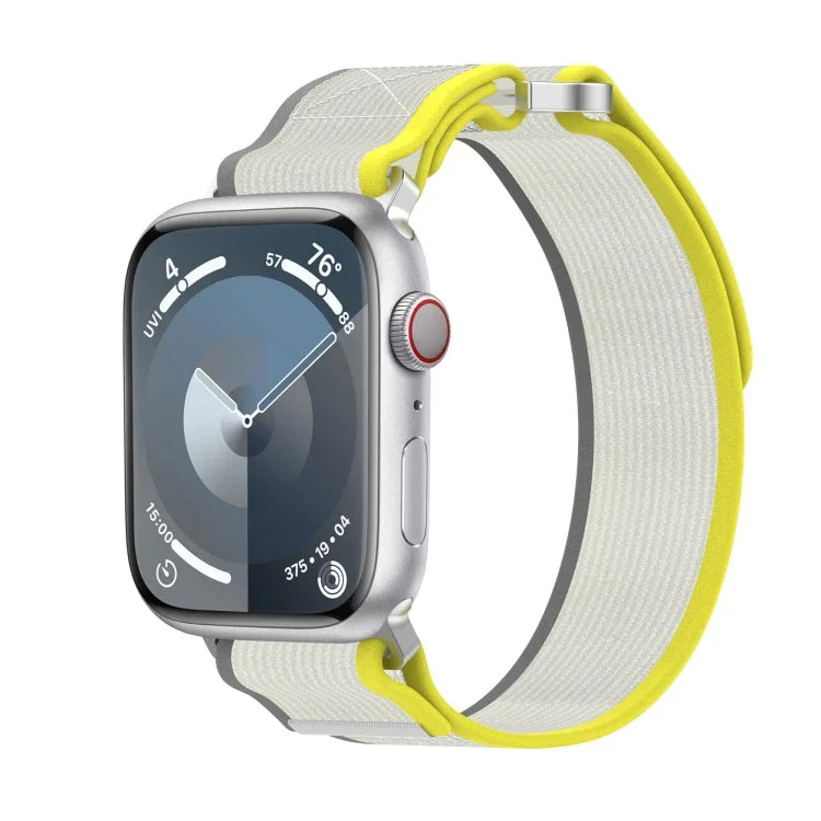 ダブルフック＆ループ ファスナーナイロンウォッチバンド、Apple Watch SE 40mm用、Apple Watch SE 44mm用、Apple Watch Series 6 40mm用、Apple Watch Series 6 44mm用、Apple Watch Series 5 44mm用、Apple Watch Series 5 40mm用、Apple Watch 4 44mm用