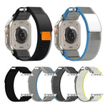 ダブルフック＆ループ ファスナーナイロンウォッチバンド、Apple Watch SE 40mm用、Apple Watch SE 44mm用、Apple Watch Series 6 40mm用、Apple Watch Series 6 44mm用、Apple Watch Series 5 44mm用、Apple Watch Series 5 40mm用、Apple Watch 4 44mm用