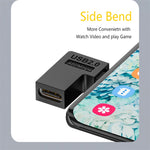 Type-CメスからマイクロUSBオスアダプター データ充電伝送、Type-CメスからマイクロオスU字型後ろ、Type-CメスからマイクロオスU字型前、Type-Cメスからマイクロオス右曲げ、Type-Cメスからマイクロオス左曲げ