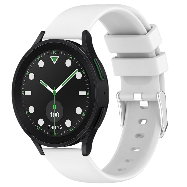 20mm スムースソリッドカラーシリコン製時計バンド、Samsung Galaxy Watch 5 Pro ゴルフエディション用、Samsung Galaxy Watch 5 ゴルフエディション用、Samsung Galaxy Watch 5 44mm用、Samsung Galaxy Watch 5 Pro 45mm用