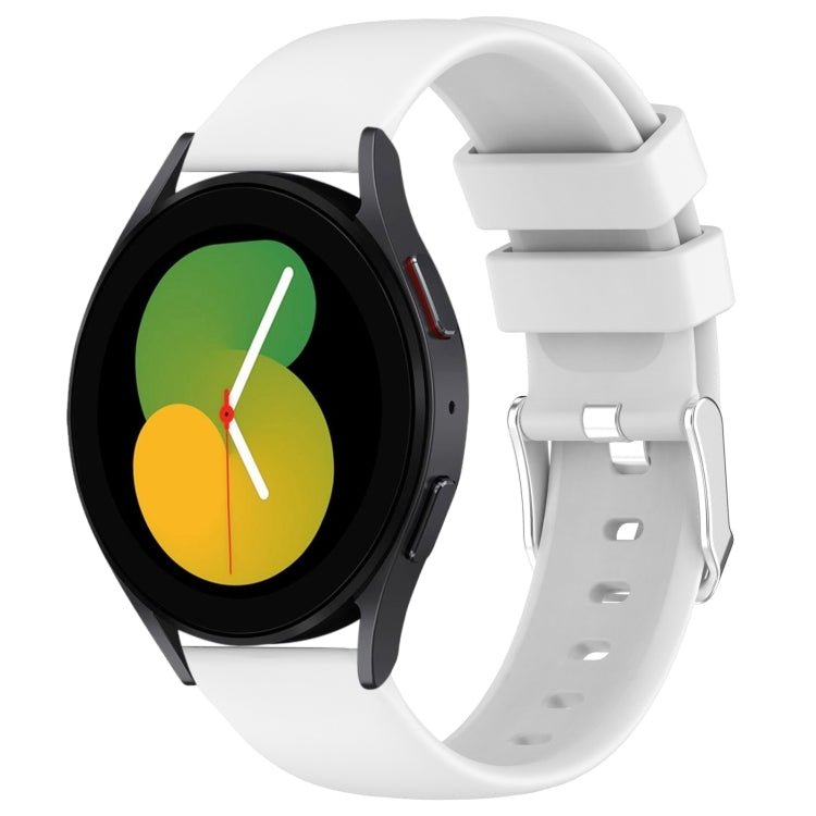 20mm スムースソリッドカラーシリコン製時計バンド、Samsung Galaxy Watch 5 40mm用、Samsung Galaxy Watch 4 44mm用、Samsung Galaxy Watch 4 40mm用、Samsung Galaxy Watch 4 Classic 46mm用