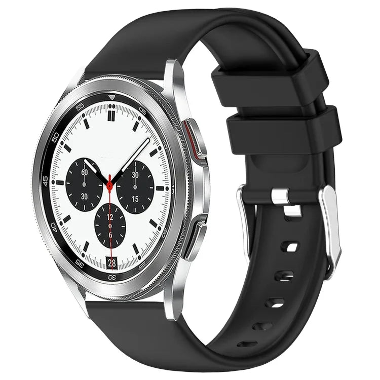 20mmスムース単色シリコンウォッチバンド、Samsung Galaxy Watch 4 Classic 42mm用、Samsung Galaxy Watch Active 2 44mm用、Samsung Galaxy Watch Active 2 40mm用、Samsung Galaxy Watch 42mm用