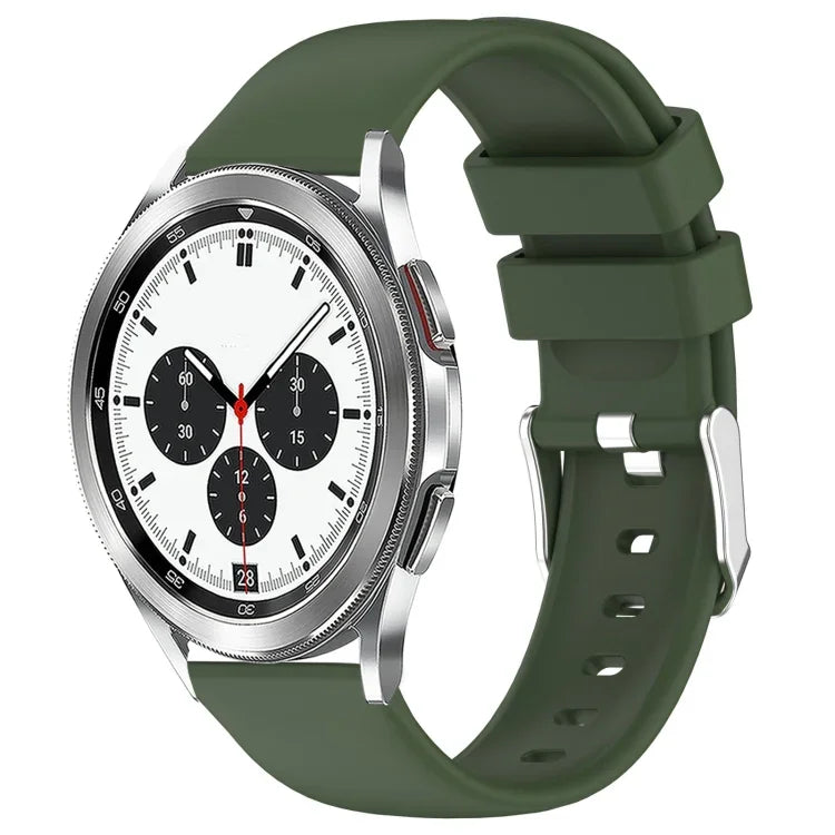 20mmスムース単色シリコンウォッチバンド、Samsung Galaxy Watch 4 Classic 42mm用、Samsung Galaxy Watch Active 2 44mm用、Samsung Galaxy Watch Active 2 40mm用、Samsung Galaxy Watch 42mm用