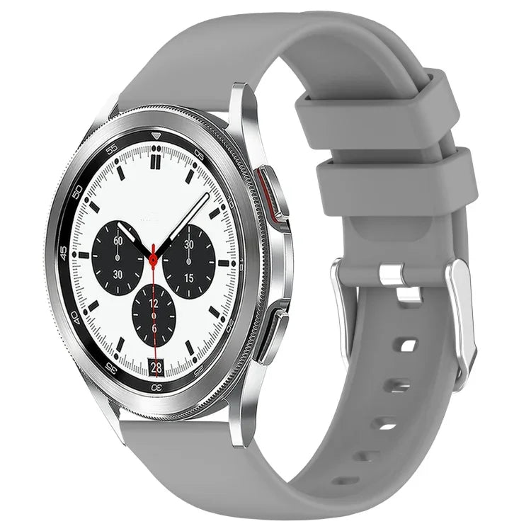 20mmスムース単色シリコンウォッチバンド、Samsung Galaxy Watch 4 Classic 42mm用、Samsung Galaxy Watch Active 2 44mm用、Samsung Galaxy Watch Active 2 40mm用、Samsung Galaxy Watch 42mm用