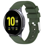 20mmスムース単色シリコンウォッチバンド、Samsung Galaxy Watch 4 Classic 42mm用、Samsung Galaxy Watch Active 2 44mm用、Samsung Galaxy Watch Active 2 40mm用、Samsung Galaxy Watch 42mm用