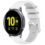 20mmスムース単色シリコンウォッチバンド、Samsung Galaxy Watch 4 Classic 42mm用、Samsung Galaxy Watch Active 2 44mm用、Samsung Galaxy Watch Active 2 40mm用、Samsung Galaxy Watch 42mm用