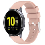 20mmスムース単色シリコンウォッチバンド、Samsung Galaxy Watch 4 Classic 42mm用、Samsung Galaxy Watch Active 2 44mm用、Samsung Galaxy Watch Active 2 40mm用、Samsung Galaxy Watch 42mm用