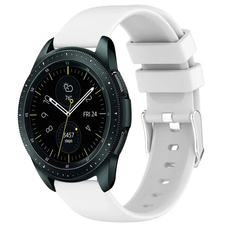 20mmスムース単色シリコンウォッチバンド、Samsung Galaxy Watch 4 Classic 42mm用、Samsung Galaxy Watch Active 2 44mm用、Samsung Galaxy Watch Active 2 40mm用、Samsung Galaxy Watch 42mm用