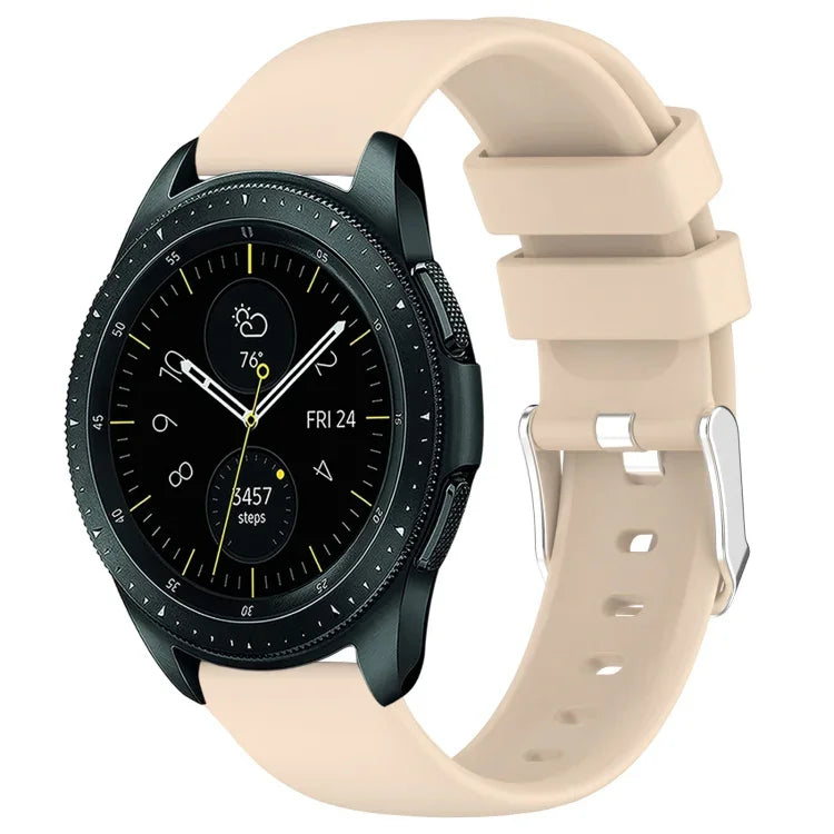 20mmスムース単色シリコンウォッチバンド、Samsung Galaxy Watch 4 Classic 42mm用、Samsung Galaxy Watch Active 2 44mm用、Samsung Galaxy Watch Active 2 40mm用、Samsung Galaxy Watch 42mm用