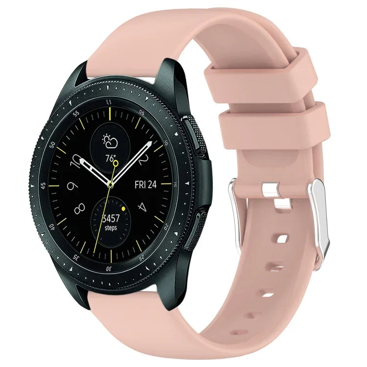 20mmスムース単色シリコンウォッチバンド、Samsung Galaxy Watch 4 Classic 42mm用、Samsung Galaxy Watch Active 2 44mm用、Samsung Galaxy Watch Active 2 40mm用、Samsung Galaxy Watch 42mm用