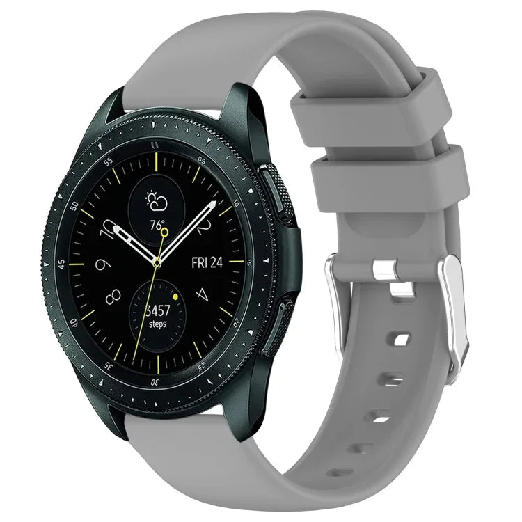 20mmスムース単色シリコンウォッチバンド、Samsung Galaxy Watch 4 Classic 42mm用、Samsung Galaxy Watch Active 2 44mm用、Samsung Galaxy Watch Active 2 40mm用、Samsung Galaxy Watch 42mm用