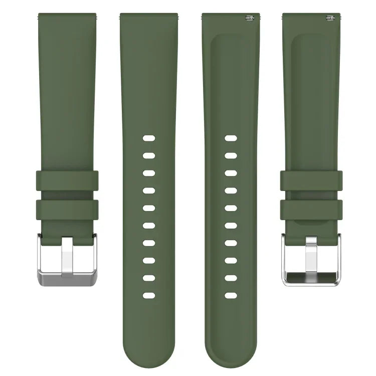20mmスムース単色シリコンウォッチバンド、Samsung Galaxy Watch 4 Classic 42mm用、Samsung Galaxy Watch Active 2 44mm用、Samsung Galaxy Watch Active 2 40mm用、Samsung Galaxy Watch 42mm用