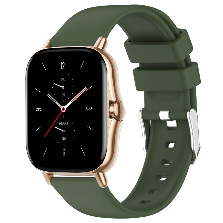 20mm Smooth Solid Color Silicone Watch Band, For Amazfit Pop Pro, For Amazfit Pop, For Amazfit GTS 2