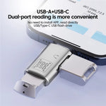JS-109 USB-C / Type-C から Type-C + USB 3.0 コンバーター OTGアダプター デジタルヘッドセットとUディスク用、Type-C から Type-C + USB
