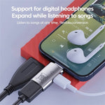 JS-109 USB-C / Type-C から Type-C + USB 3.0 コンバーター OTGアダプター デジタルヘッドセットとUディスク用、Type-C から Type-C + USB